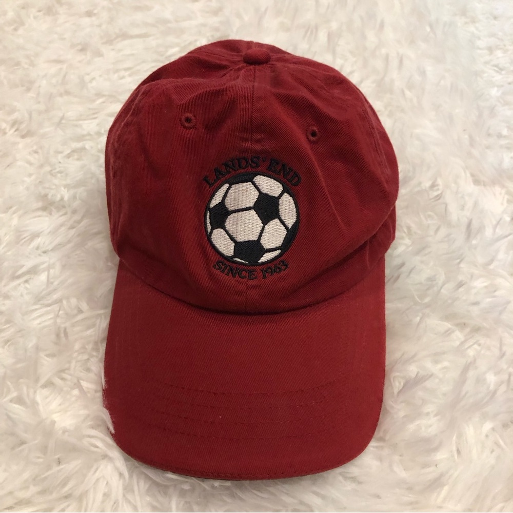 Lands’ End Soccer embroidered baseball cap Since 1963